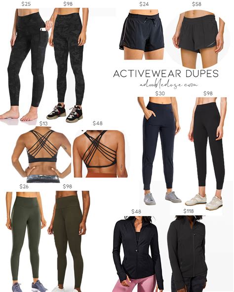 dupe gym shoes|activewear dupes.